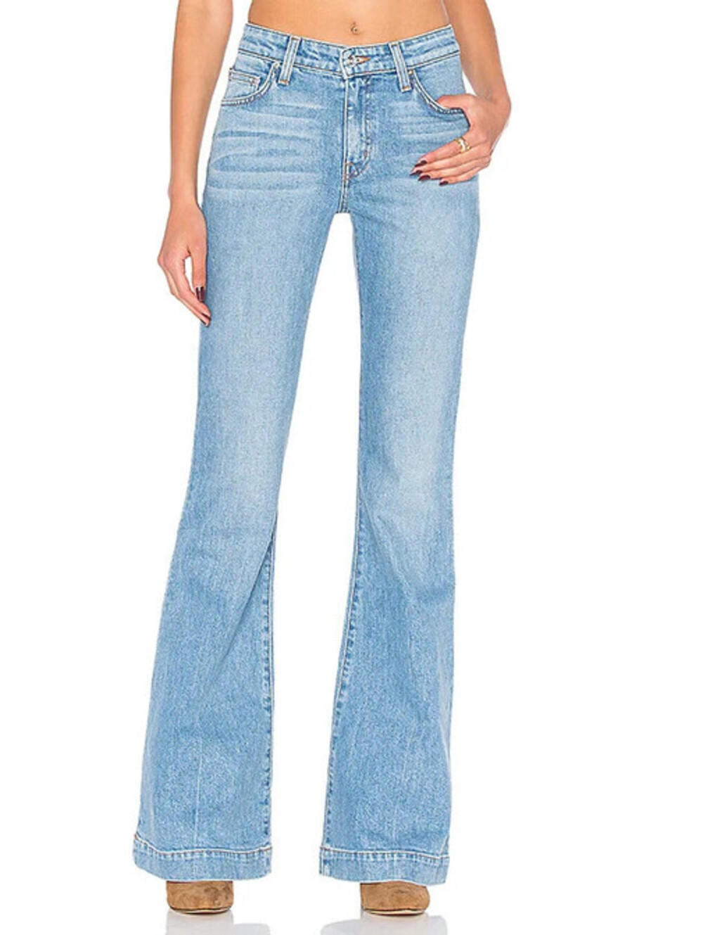 Derekm lam 10 crosby Blue Noha Mid-Rise Sexy Flare Denim Jeans Women's 26x35